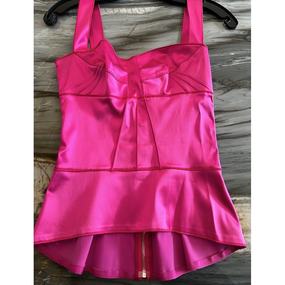 Dolce & Gabbana hot pink bustier top